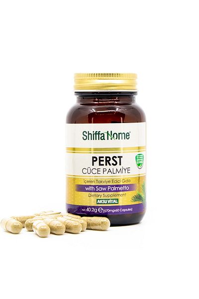 Shiffa Home Aksu Vital Saw Palmetto 670mg - 60 Capsules Dwarf Palm