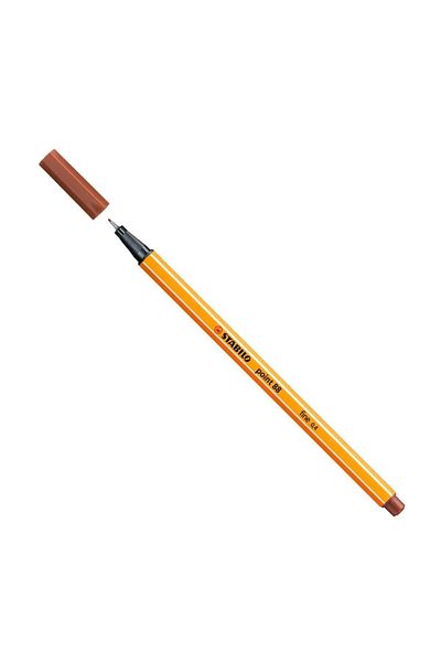 Stabilo 88/38 Felt Tip Pen 88 Point 0.4 Mm Hazelnut Brown (10 PCS BOX)