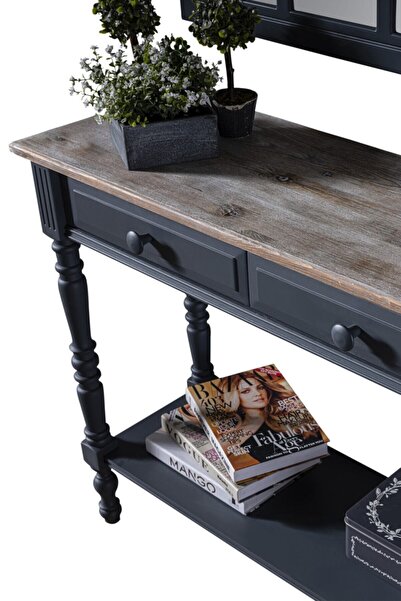 Albero Home Barbery Gri Masif Dresuar Ayna Takım