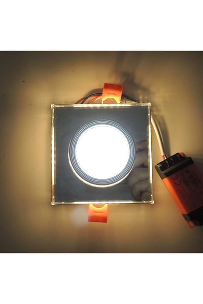 Sunlight وحدة إضاءة LED زجاجية مربعة مجوفة 10 وات ضوء نهاري أبيض