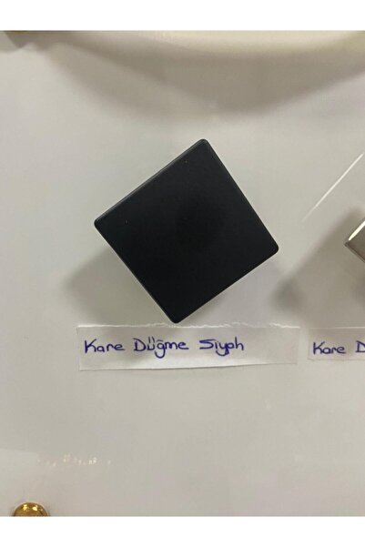 METAX KULP Kare Düğme Mat Siyah