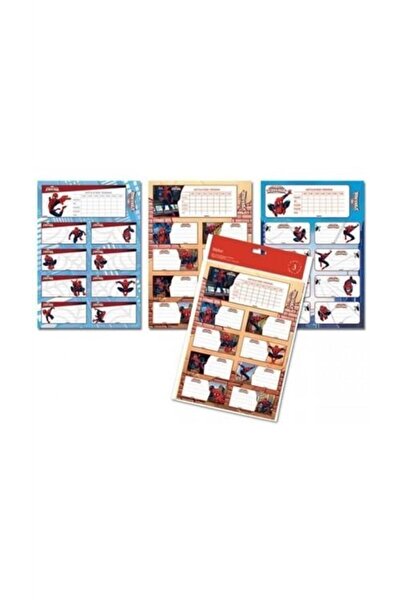 KESKİN COLOR ملصق جدول الدروس سبايدر 3 قطع