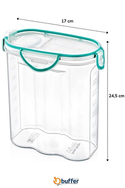 Buffer ® 2.4 Liter Food Storage Container with Lockable Lid and Seal Air, Water and Liquid Proof - SA590