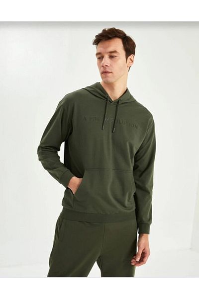 LC Waikiki Φούτερ Unisex Oversize με μακρυμάνικη κουκούλα - Classic