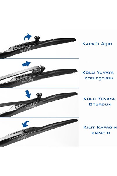 Rbw Toyota Corolla  2007-2017 Model Arası Araçlara Uygun Hibrit Tipi Ön Silecek Takım 65Cm + 35Cm