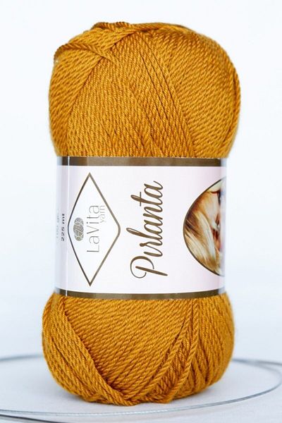 LaVita Yarn Πετράδι Amigurumi Χειροποίητο Νάιλον Nήμα Taka Yarn (μουστάρδα-9537)