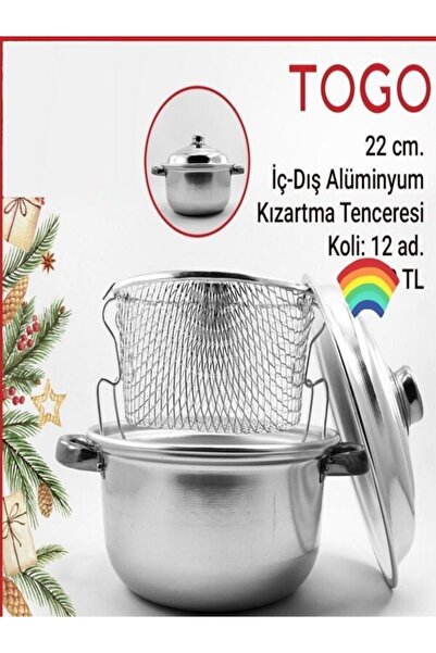 TOGO Iç-dış Alüminyum Kızartma Tenceresi