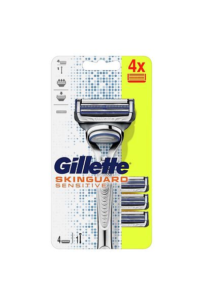 Gillette Skinguard Shaver 4-Pack Spare Razor Blades