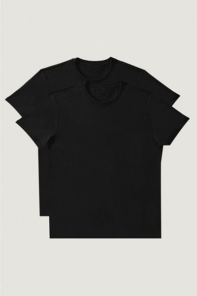 CLIPMAN Tricou Slim Fit Basic pentru bărbați, pachet de 2