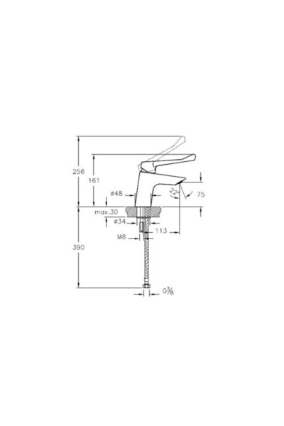 Artema Solid S Engelli Krom Lavabo Bataryası