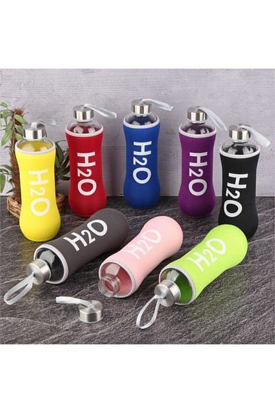 Tohana H2o Glass Flask with Cover