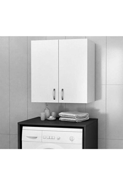 yamandekorasyon Makina Üstü Dolap, Banyo Dolabı, Çamaşır Dolabı, Havlu Dolabı - Beyaz
