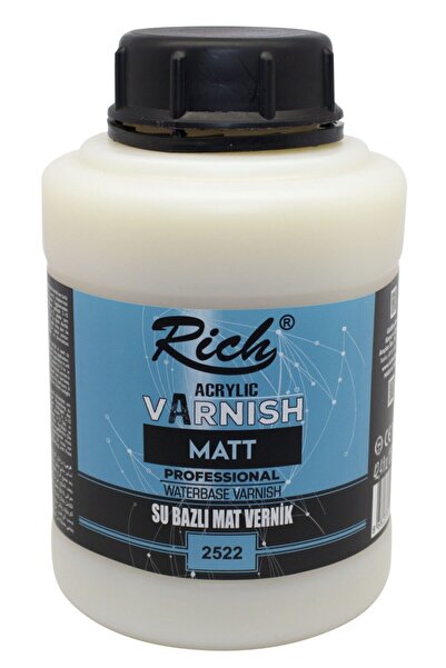 Rich Acrylic Varnish Matt Professional Water -based Varnish Su Bazlı Mat Vern...