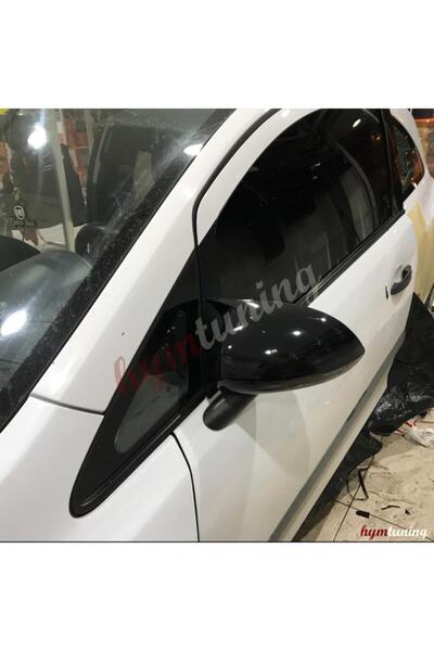 HYM TUNİNG Opel Corsa D Yarasa Ayna Kapağı - Parlak Siyah Abs Plastik