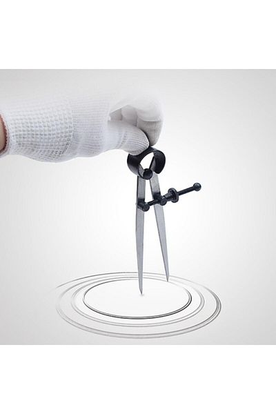 ipekbazaar أداة يدوية من الجلد ذات حافة جلدية من الفولاذ المقاوم للصدأ