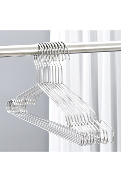 Olgun Home Metal Elbise 24 Adet Kıyafet Pantolon Askısı Tel