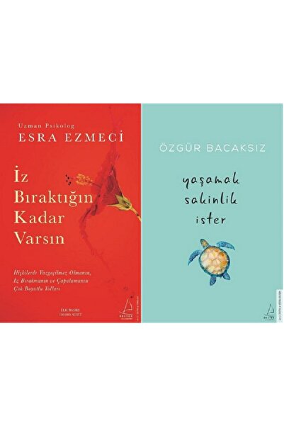 Destek Yayınları iz Bıraktığın Kadar Varsın + Yaşamak Sakinlik Ister / 2 Kita...