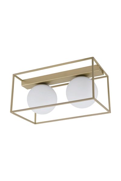 Eglo 97792 Indoor " Vallaspra " Champagne Color Cast Steel Wall / Ceiling Lighting Ip20 E14 Max: