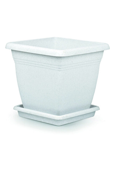 SERİNOVA Tabaklı Villa Kare Saksı 17lt