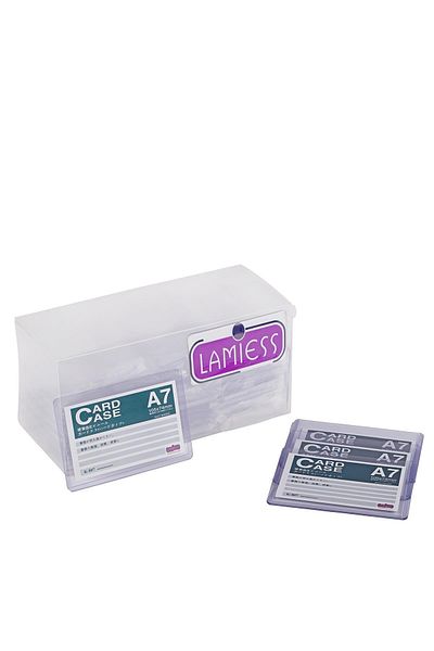 Lamiess A-7 V Vertical Pp Plastic Card Protector 100 pcs