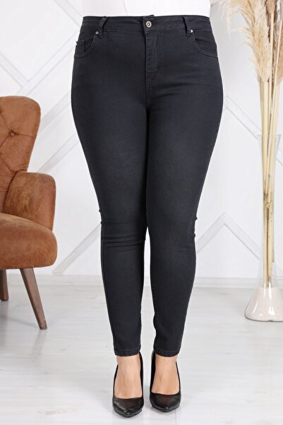 RMG Büyük Beden Füme Pantolon