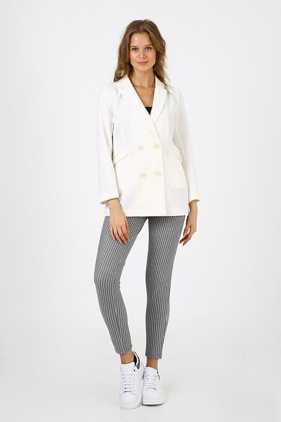 ALEXANDERGARDI Jachetă albă blazer pentru femei (b21-20400)