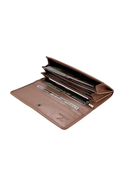 Garbalia Γυναικείο πορτοφόλι Mink Angel από γνήσιο δέρμα με θήκη για κινητό