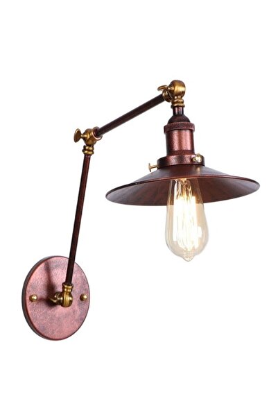 RİOLİGHT Retro Bakır Eskitme Hareketli Başlık Aplik Çap:22cm