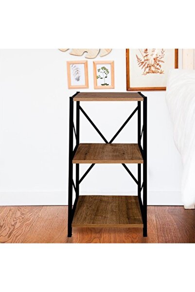 Sogle Metal Tasarım Kitaplık 3 Raflı Metal