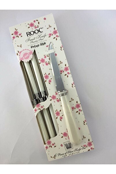 Rooc Vintage 6 Adet Meyve Bıçağı Beyaz