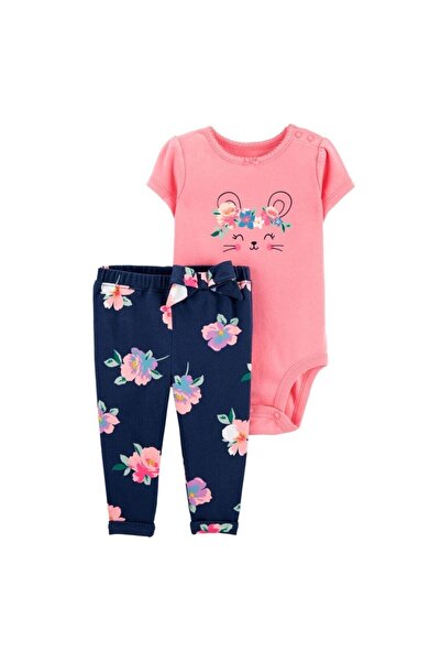 Carter's Fare Çiçek Desenli 2'li Bebek Takımı 1ı504210