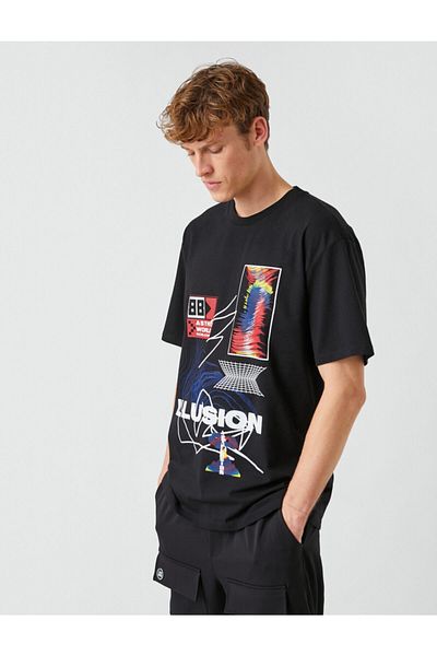 Koton Oversize Printed T-Shirt