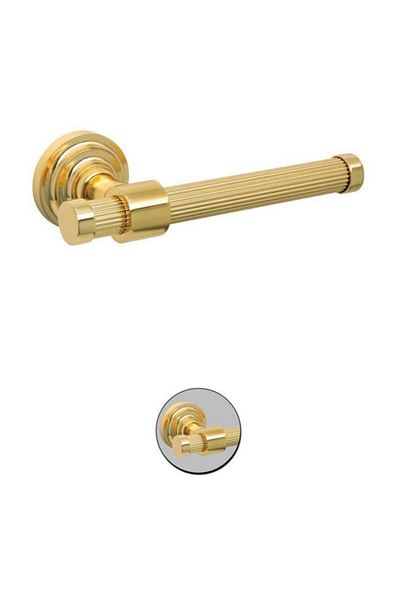 Maya Line Pvd Gold Open Paper Holder 100% Brass