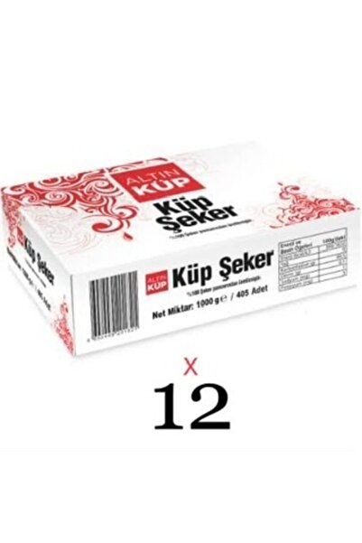 ALTINKÜP Küp Şeker 405’li 1kg*12 Paket
