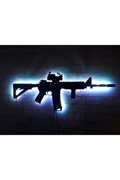 Aktif Tasarım M416 Rgb Led Işıklı Ahşap Mdf Dekoratif Tablo