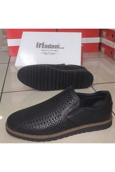 İriadam 45 - 46 - 47 - 48 - 49- 50 Ag8444-5 Black 4 Season Top Quality Thermo Sole Large Size Men's Shoes