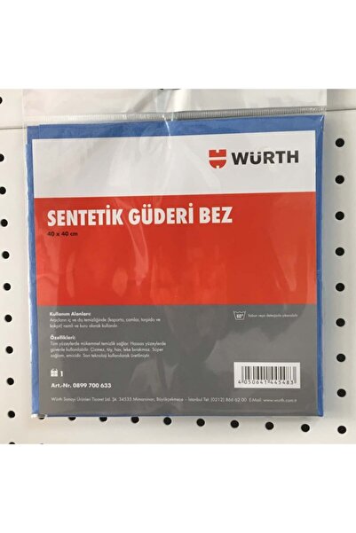 Würth 40x40 Cm Sentetik Güderi Bez Mavi 170 gr.