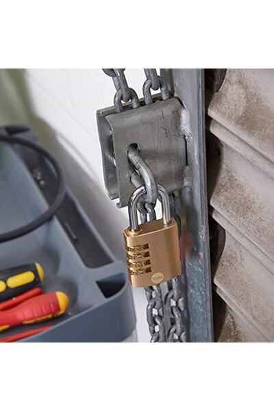 Yale Marka: Y150b/40/130/1 - 40mm Şifreli Pirinç Asma Kilit - Standart Koruma...