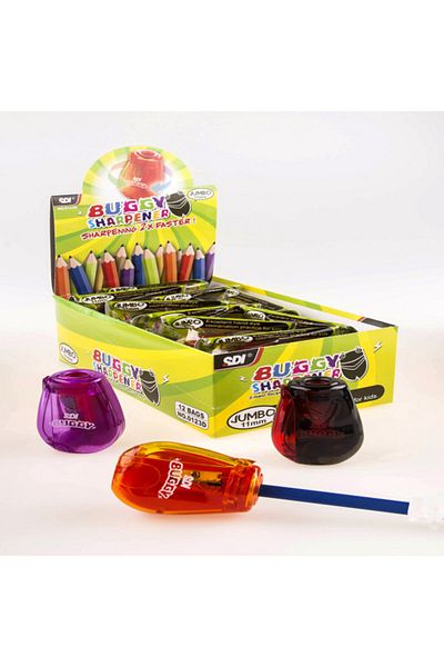 Sdi Pencil Sharpener Buggy Jumbo Cardboard Stand - Set of 12 0123d