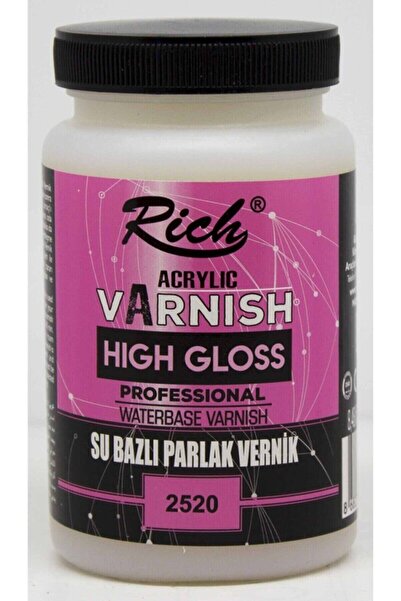 Rich Acrylic Varnish High Gloss Professional Water -based Varnish Su Bazlı Pa...