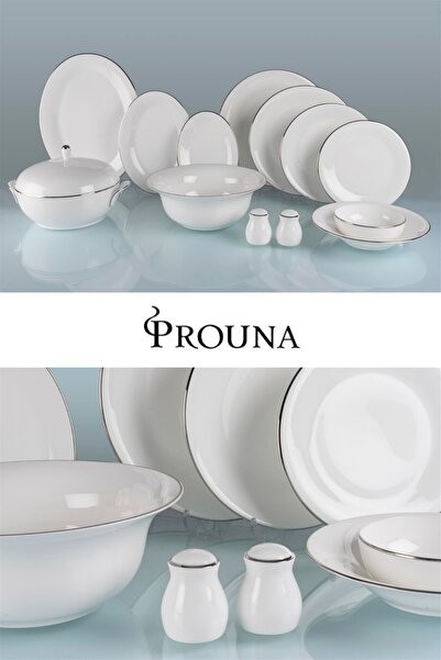 Prouna Pure Platinium 12 Kişilik Yemek Takımı 72 Parça