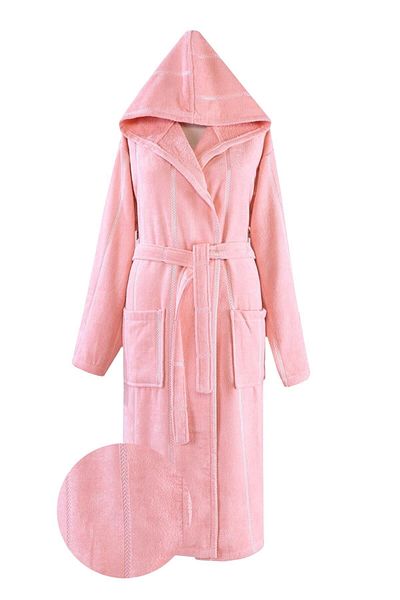 Ephemeris Unisex Pink Cotton Bathrobe