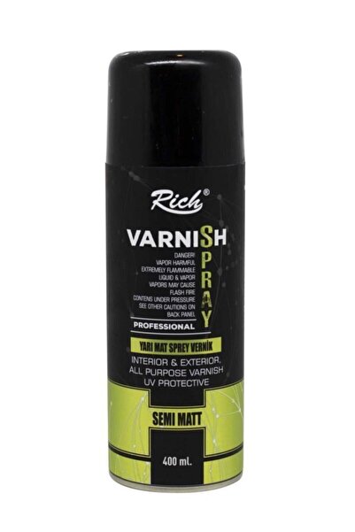 Rich Yarı Mat Sprey Vernik- Semi Matt Spray Varnish 400ml