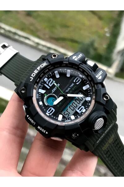 Joefox Digital Analog Khaki Men's Wristwatch 1623y