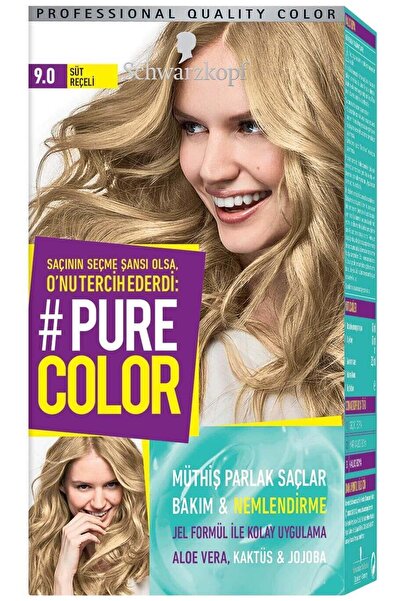 PURE COLOR Marka: Saç Boyası 9-0 Süt Reçeli Kategori: Saç Boyası