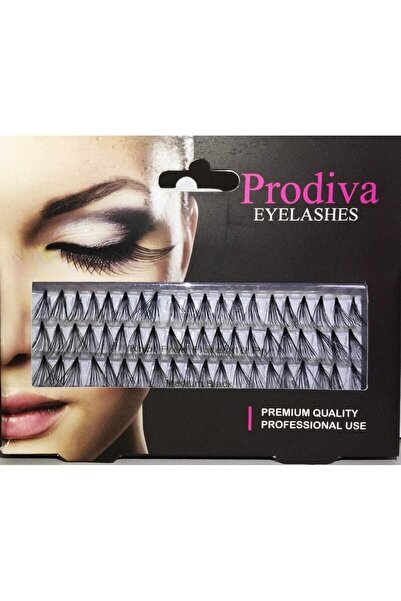 PRODİVA Marka 10 Ply 80 Adet Tekli Düğümsüz Takma Kirpik - Medıum