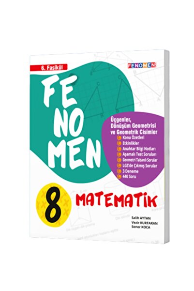 Fenomen Yayıncılık Fenomen 8. Sınıf Matematik 6. Fasikül Üçgenler Dönüşüm Geo...