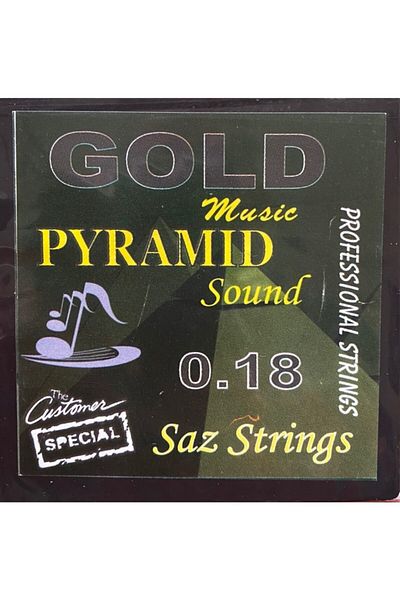 Şenses Music Gold Pyramid 0.18 Short Handle Connecting Wire Set with Tezene Gift