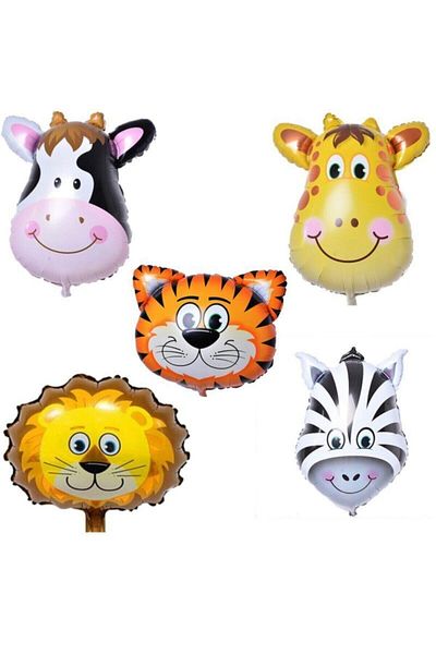 parti sürprizi Safari Party Foil Balloon Set 5 Pieces