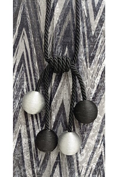 serART Cherry 4 Ball Fon Curtain Double Curtain Ceiling Binding Curtain Lacin...